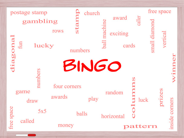 Bingo slovo mrak koncepce na tabuli - Fotografie, Obrázek