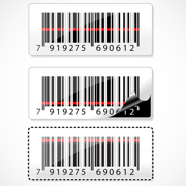 Barcode mit Strahlen - Foto, Bild