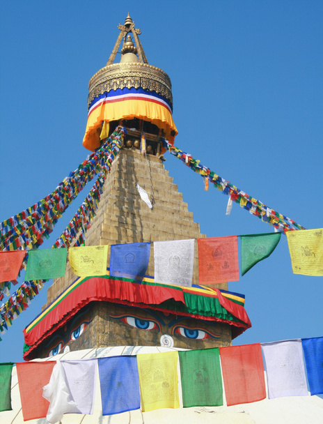 Weisheitsaugen, Bodhnath, Nepal - Foto, Bild