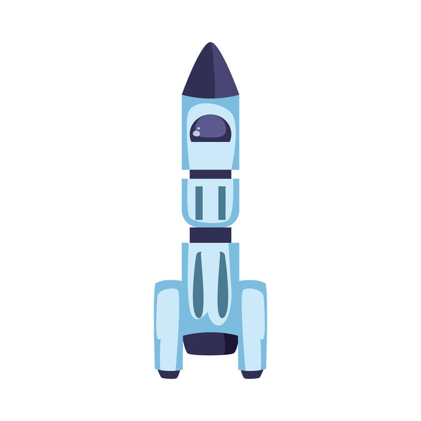 space rocket, in white background - Vector, Image