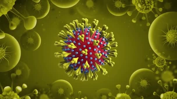 Covide-19 Corona Virüsü 2020 2D Hareketli Grafik Canlandırması - Video, Çekim