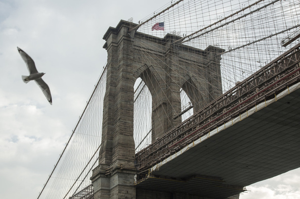 Brooklyn Köprüsü, New York - Fotoğraf, Görsel