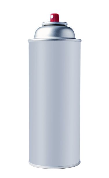 Aluminum spray can isolated on white background - Foto, Bild