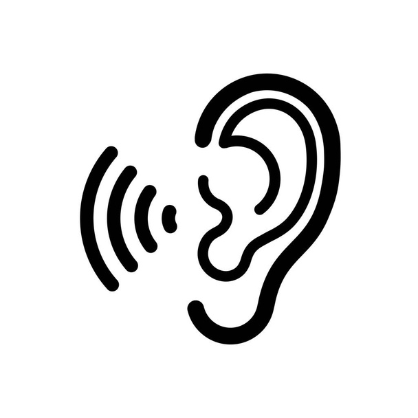 Icône d'accès universel, icône auditive, icône d'accessibilité, vecteur - Photo, image