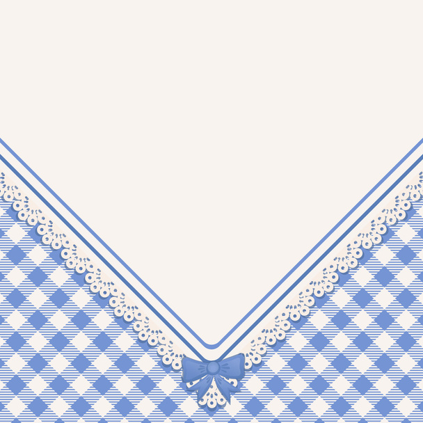 Greetings card with lace border - Vektor, obrázek