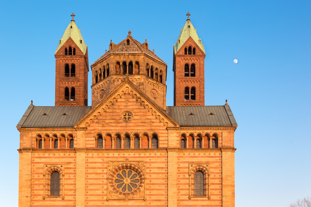 Speyer Katedrali, güneşli bir gün, Almanya - Fotoğraf, Görsel