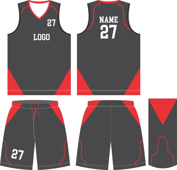 Basketball uniform jersey mock ups template Vector Image