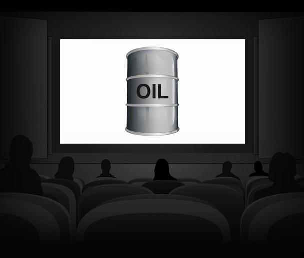 Kőolaj ipar reklám - Vektor, kép