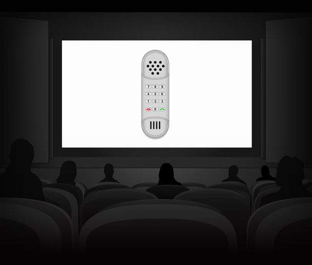 реклама телефонной связи как вектор кинопроекции
  - Вектор,изображение