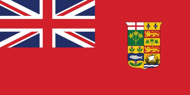 Voormalig Canadese Historische Vectorvlag van Canada tussen 1868 en 1921 - Vector, afbeelding