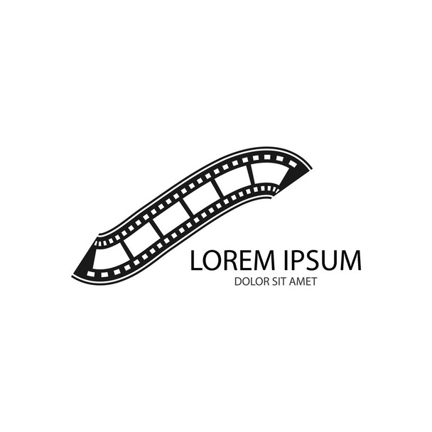  bande de film Logo Modèle vectoriel illustration design - Vecteur, image