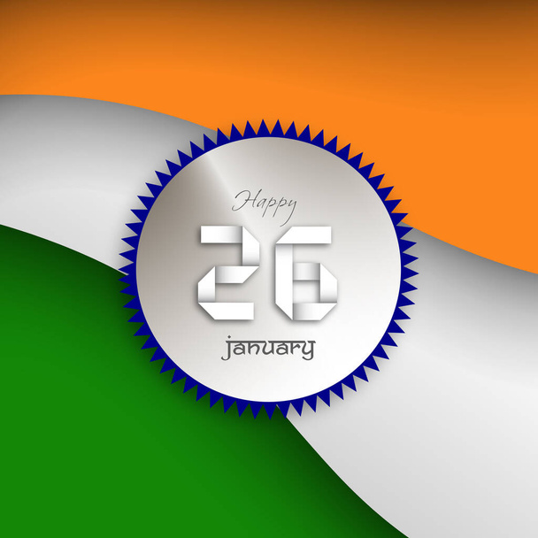 Ilustración del Día de la República India, 26 de enero.  - Vector, imagen