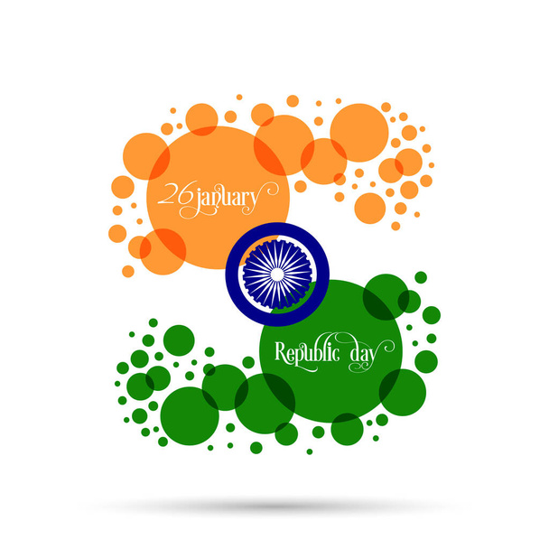 Ilustração do dia da república indiana, 26 de janeiro.  - Vetor, Imagem