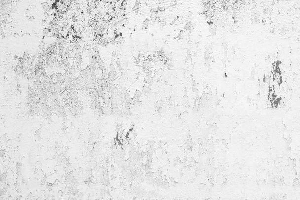 Ściany farby ściennej oderwać ze względu na długi wiek i wilgoć na ścianie, Powierzchnia teksturowanej ściany z łatami i pęknięciami, tło, pęknięty beton vintage tle ściany. - Zdjęcie, obraz