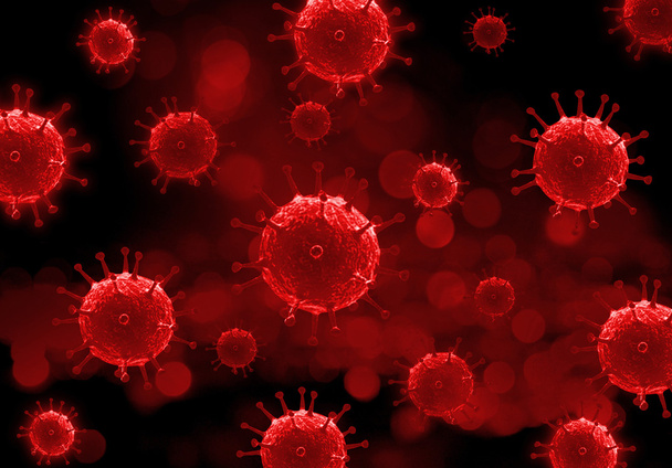 bacteriën bollen 3d illustratie - Foto, afbeelding