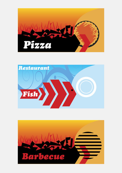 Banderas de restaurante
 - Vector, Imagen