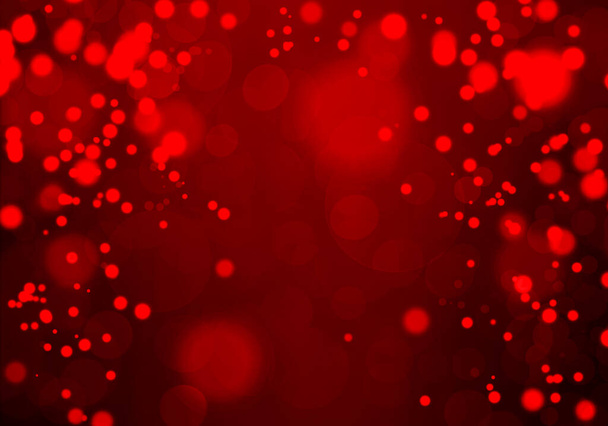Abstract red luxury bokeh background with defocused circles - Photo, Image