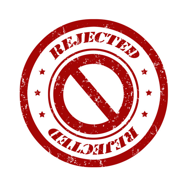 Rejected red stamp - Vector, Image