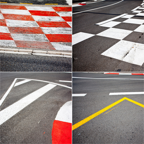 auto race asfalt thema - Foto, afbeelding