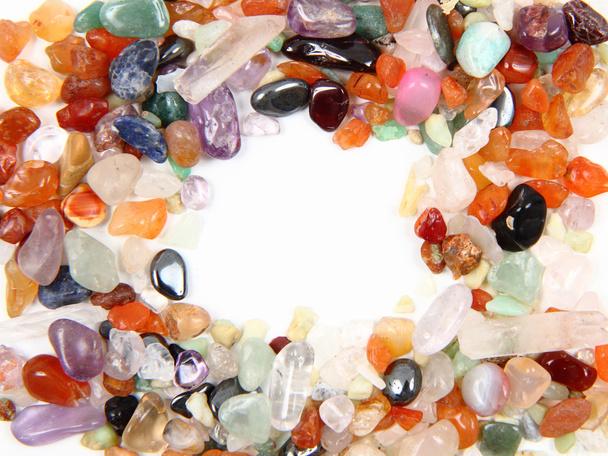 pequenas pedras preciosas de cor como fundo agradável
 - Foto, Imagem