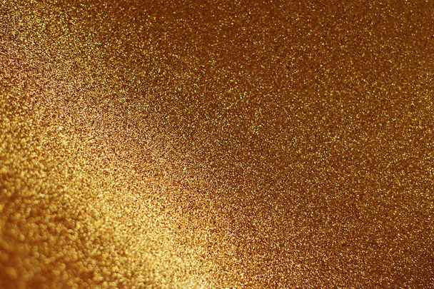 Sparkle golden glitter background, Christmas and New Year texture, festive glow blank design  - Photo, Image