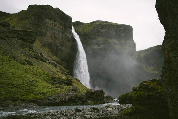 Poder das cachoeiras, Islândia - Foto, Imagem