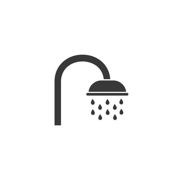 Icono de ducha en estilo plano Vector moderno estilo plano - Vector, imagen