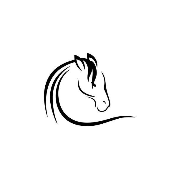 Pferdegesicht-Symbol. Grafische Elemente für Ihr Design - Vektor, Bild