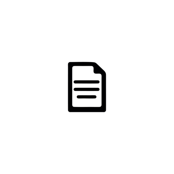 бумага письменный значок или логотип изолированный знак символа векторной иллюстрации - высокое качество черного стиля векторные иконки  - Вектор,изображение