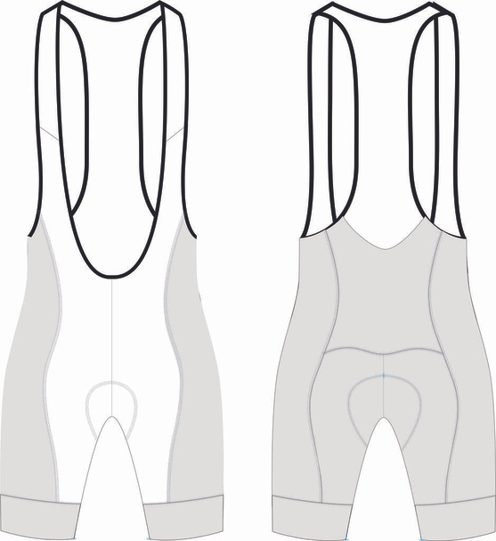 Pantaloncini da ciclismo personalizzati Blank Templates Vector - Vettoriali, immagini