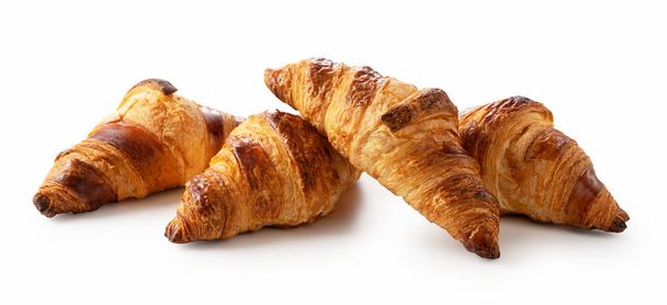 Více croissanty na bílém pozadí  - Fotografie, Obrázek