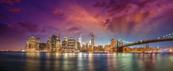ニューヨーク市マンハッタン スカイライン p - 写真・画像