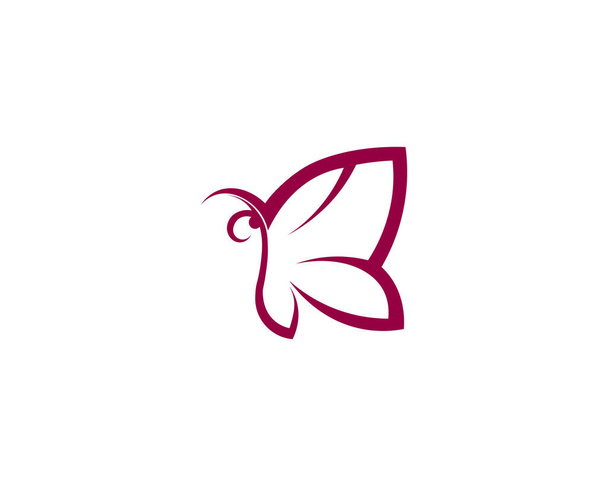 Vettore - Butterfly concettuale semplice, icona colorata. Logo. Illatio vettoriale - Foto, immagini