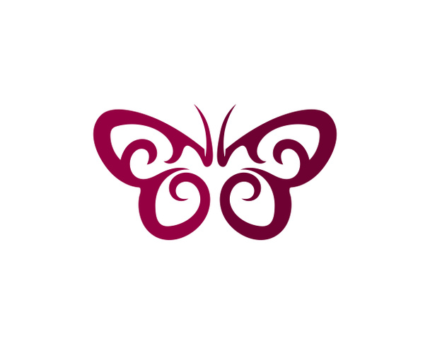 Wektor - Motyl konceptualny prosty, kolorowy ikona. Logo. Ilustracja wektora - Zdjęcie, obraz