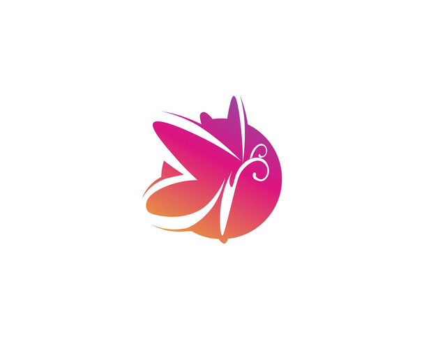 Beauty Butterfly Logo Template Vector icon desig - Photo, Image