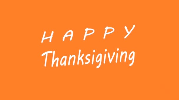 Thanksgiving Day. Happy Thanksgiving animation - Footage, Video