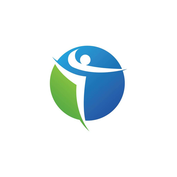 Vorlage für das Logo Gesundes Leben - Vektor, Bild