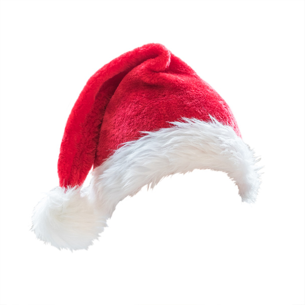 Papai Noel ajudante chapéu vermelho traje isolado no fundo branco com recorte caminho para o Natal e Ano Novo feriado sazonal festa design decoração. - Foto, Imagem