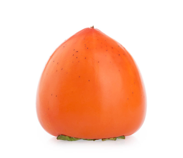 persimmon fruits isolated white background clipping path - Photo, Image