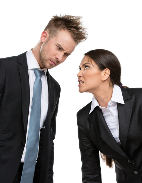 Two aggressive businesspeople - Foto, imagen