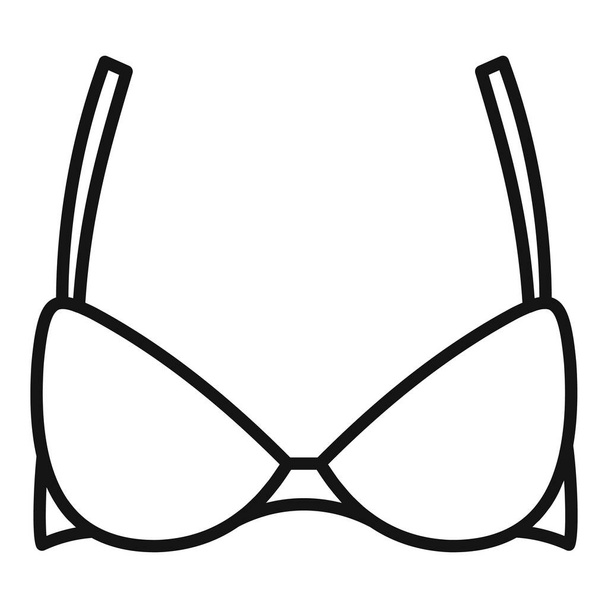 Size bra icon, outline style - Vektor, kép