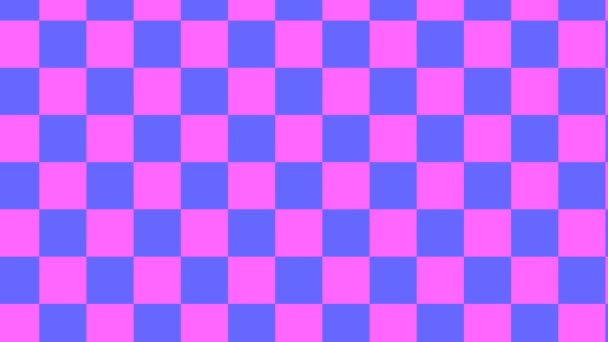 Zoom in op Pan Across Checkerboard Checks - Video
