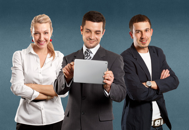 Business Team With Touch Pad - Photo, Image