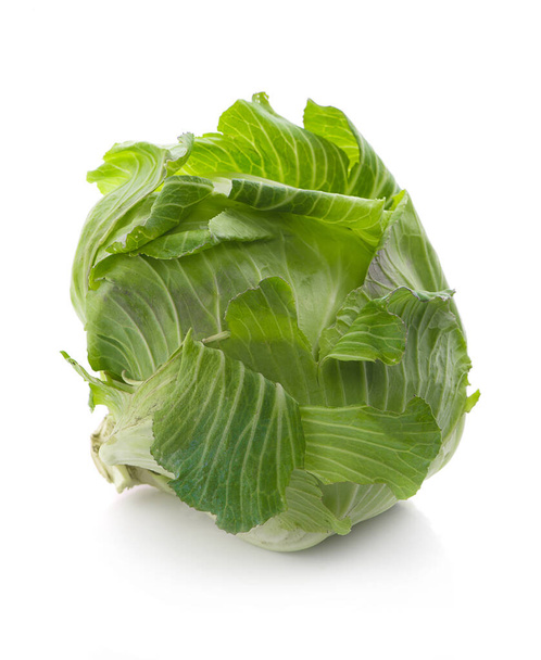 Green butterhead lettuce isolated on white background. - Foto, Bild