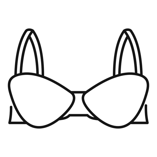 Maternity bra icon, outline style - Διάνυσμα, εικόνα