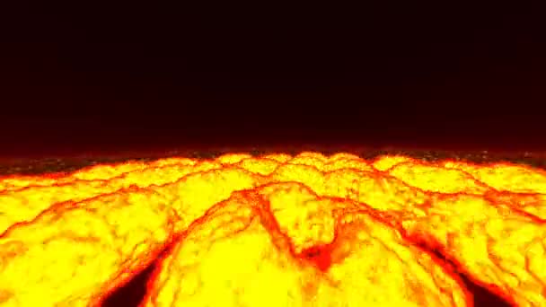 Rollende Feuer Verbrennende Explosionen Pilzwolken oberhalb des Feuers - Filmmaterial, Video