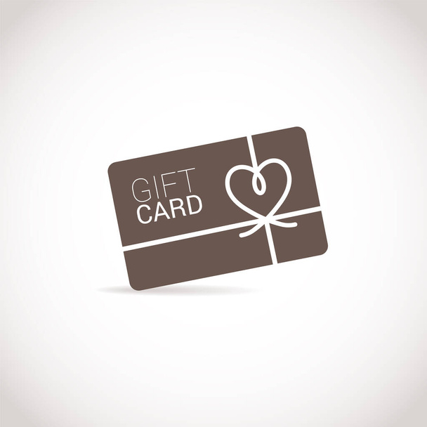 Gift card icon vector flat style - ベクター画像