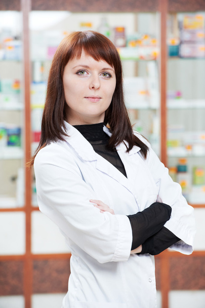 Pharmacy chemist woman in drugstore - Photo, Image