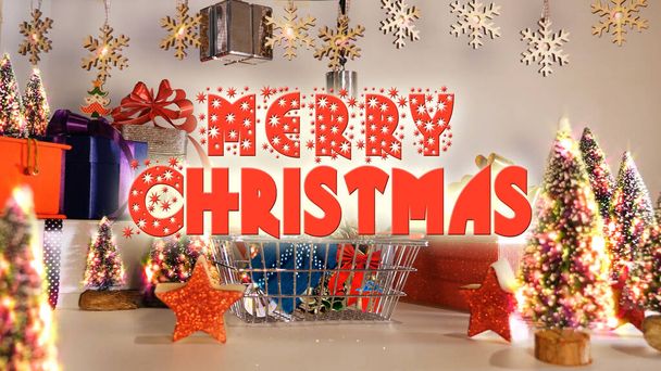 Hintergrund, frohe Weihnachten, hohe Qualität, Geschenk zum Tag - Foto, Bild