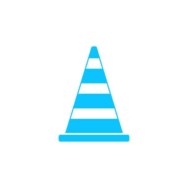 Icône de circulation plat. Pictogramme bleu sur fond blanc. Illustration vectorielle symbole - Vecteur, image